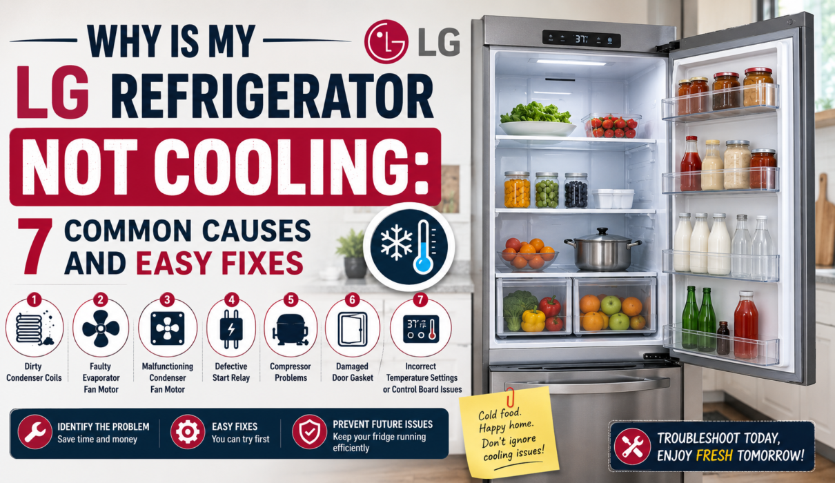 LG refrigerator not cooling properly